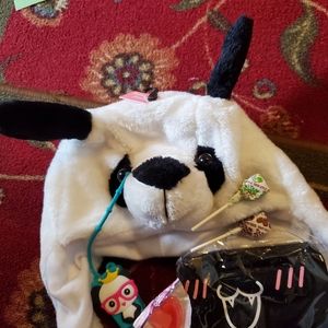 panda hat with ears up 1st  📷 next down & goodie